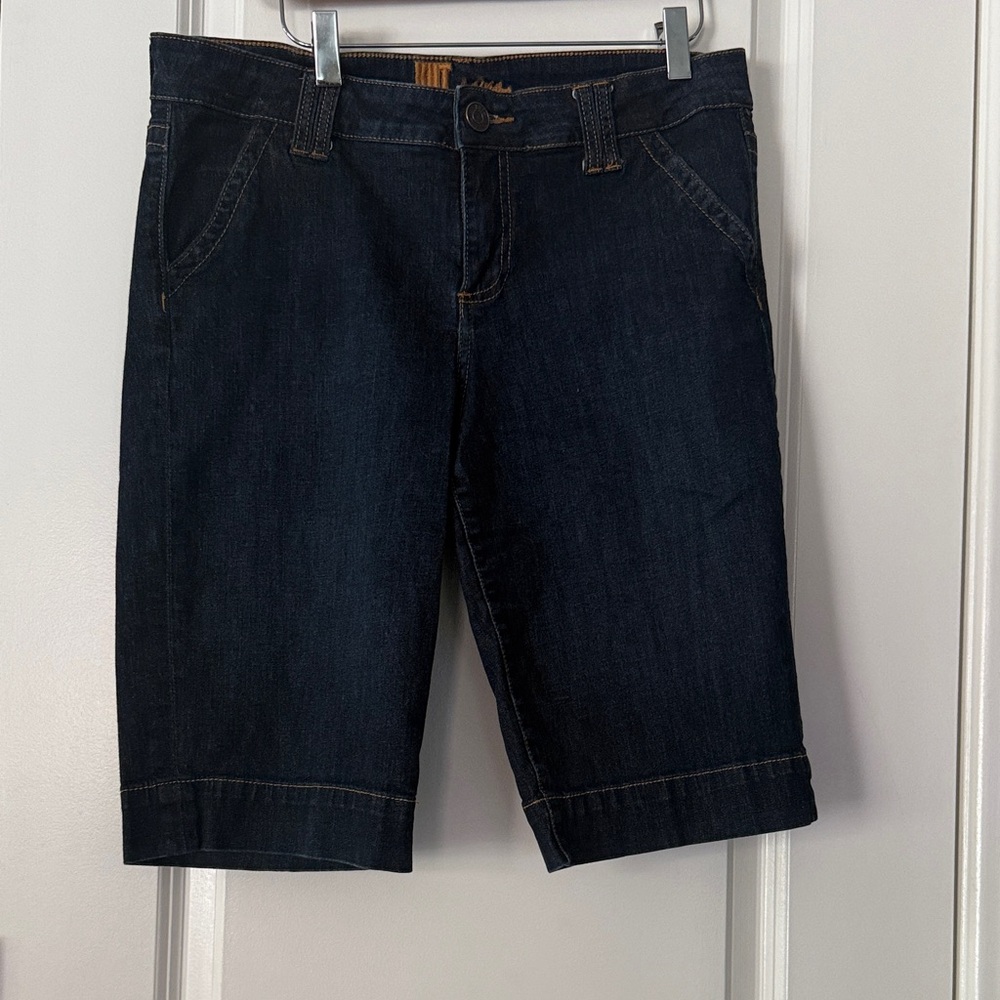 Kut from the Kloth Dark Denim Bermuda Shorts